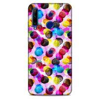 Huawei Honor 20 Lite Kılıf Pastel Renkler (42) Rugged Armor Kılıf Mor Pembe