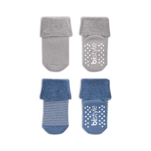 Çemberli Kaymaz Havlu Soket Çorap 2’li İndigo Gri, Sıcak ve Yumuşak