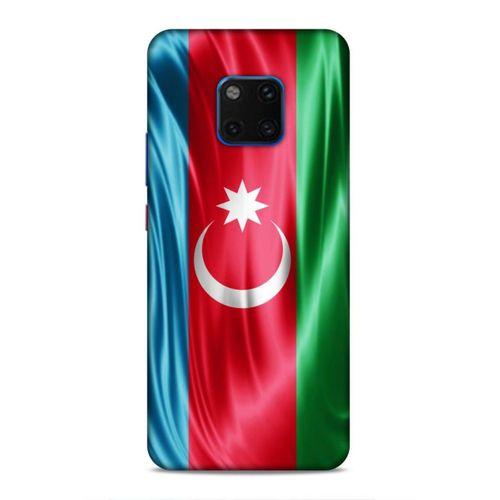 Huawei Mate 20 Pro Uyumlu Kılıf Azarbaijan (36) Glitter Kılıf Tam Bayrak