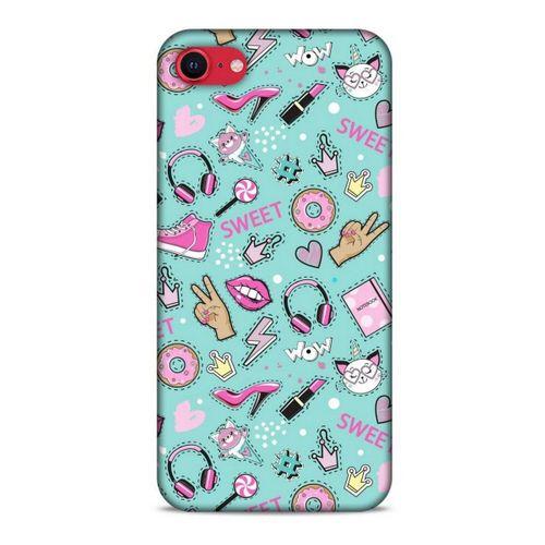 Pop Culture Turkuaz Apple iPhone SE Kılıf