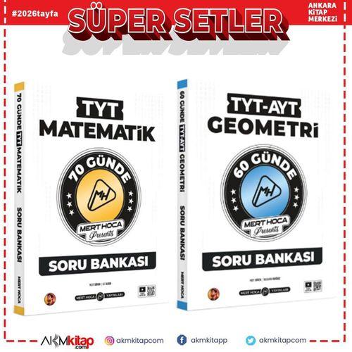 Mert Hoca 2026 TYT 70 Günde Matematik ve 60 Günde Geometri Kampı Soru Bankası Seti 2 Kitap