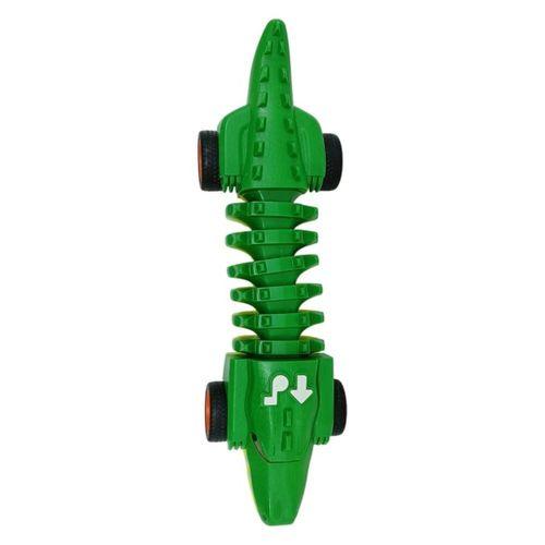 Timsah Araba - Otomatik Hareketli Sesli Işıklı 32 cm - Yeşil Timsah