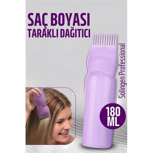 Saç Boyası Eşit Dağıtım Şişesi Doldurulabilir Taraklı Aplikatör  Solingen Professional 721015