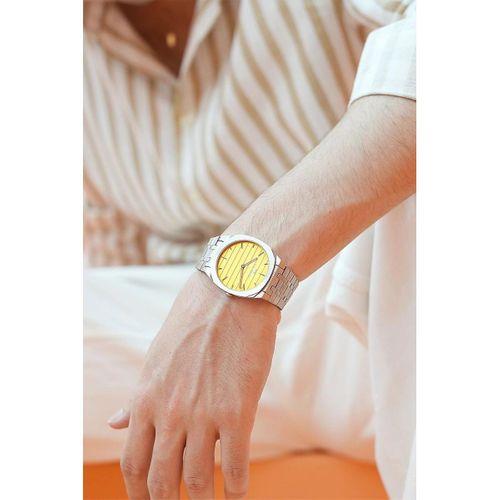 Ferro FM43004A-A4 Quartz Çelik Gri Sarı Kadran 39 mm Erkek Kol Saati