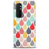 Xiaomi Mi Note 10 Lite Kılıf HD Baskılı Kılıf - Renk Damlaları + Tam Ekran Koruyucu