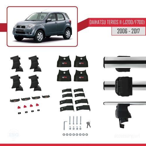 Daihatsu Terios II (J200/F700) 2006-2017 Arası ile uyumlu ACE-4 Ara Atkı Tavan Barı GRİ