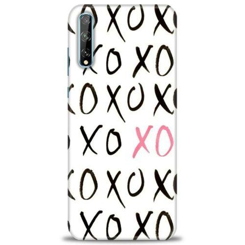 Huawei Y8P Kılıf HD Baskılı Kılıf - XOXO + Tam Ekran Koruyucu