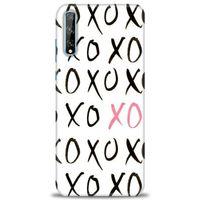 Huawei Y8P Kılıf HD Baskılı Kılıf - XOXO + Tam Ekran Koruyucu