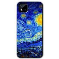 Realme C11 Kılıf HD Desen Baskılı Arka Kapak - Starry Night + Kırılmaz Cam