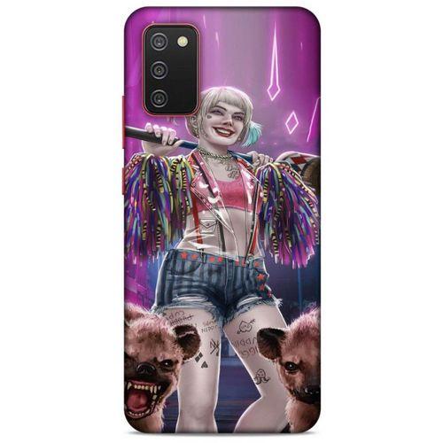 Samsung Galaxy A02s Uyumlu Kılıf Harley Quinn (35) Fit Design Kılıf Lavanta pembesi