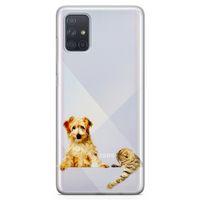 Samsung Galaxy A71 Kılıf Avustralya Terrier Arka Kapak Koruma Desenli Full Koruyucu