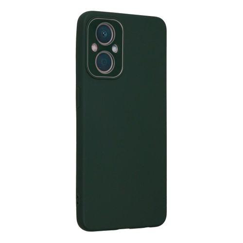 Newface Oppo A96 Kılıf Lansman Glass Kapak - Koyu Yeşil