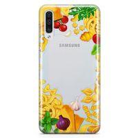 Samsung Galaxy A50 Kılıf İtalyan Makarna Malzemeleri Arka Kapak Koruma Desenli Full Koruyucu