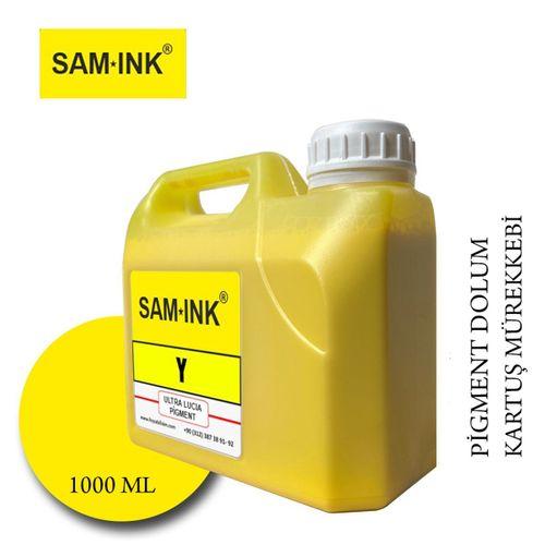 Feyink® Samink Canon Lucia Pro Serisi Plotter Pigment Kartuş Dolum Mürekkebi PFI-1300 PFI-1700 Y (Yellow) -1000ml-