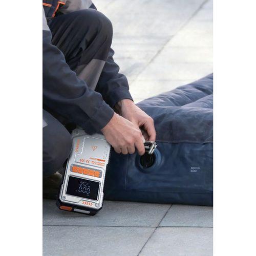 Şarjlı 10.000 Mah Akım Korumalı Taşınabilir Çanta Araç Akü Şarj Takviyeli Işıklı Hava Kompresörü Powerbankli