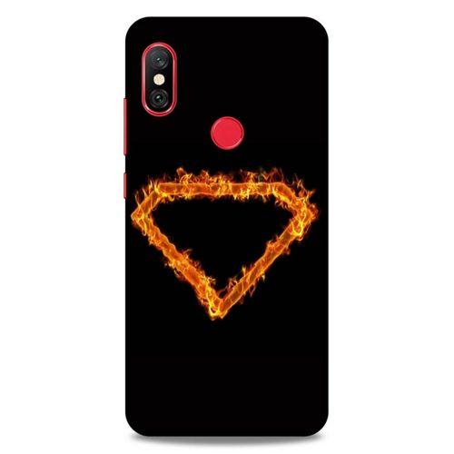 Lopard Xiaomi Redmi Note 6 Pro Uyumlu Kılıf FireX (49) Ultra Silikon Kılıf SuperMan