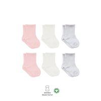Eğitici Oyuncak  Bistyle Basic Penye Soket Çorap 6'Lı BS10101B Pembe Ekru Gri