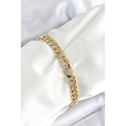 Xuping Pirinç Klasik Zincir Model Gold Renk Kadın Bileklik