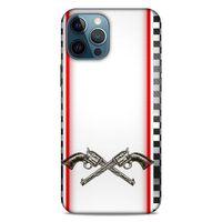 Lopard Apple iPhone 12 Pro Max Uyumlu Kılıf Tattoo's (28) Arka Kapak Tabanca Sövmesi