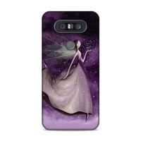 LG Q60 Kılıf Mor Peri Arka Kapak Silikon Koruma Full Koruyucu