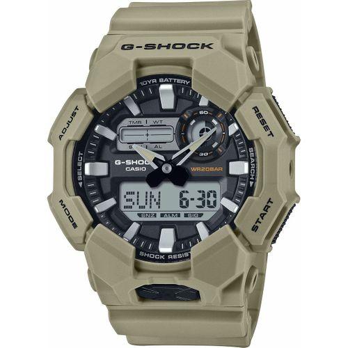 Casio GA-010-5ADR Quartz Silikon Kahve 20 ATM 52 mm Erkek Kol Saati
