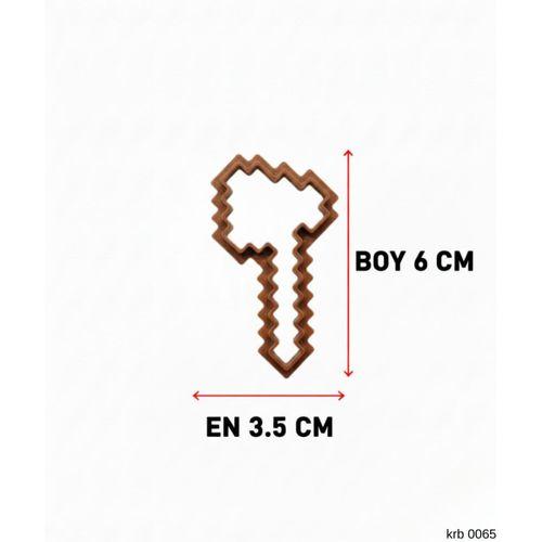 Anahtar Figürlü Mini Kurabiye Kalıbı ve Hamur Kesici – Şeker Hamuru ve Oyun Hamuru İçin Tek Parça Kalıp