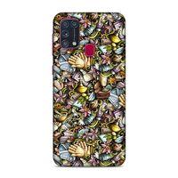 Samsung Galaxy M31 Kılıf Kozmetik Kisisel Bakim Doodle Arka Kapak Silikon Koruma Full Koruyucu