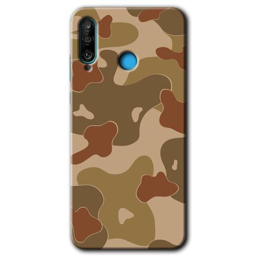 Huawei P30 Lite Kılıf Baskılı Kapak - Flamingo + 5D Tam Kaplayan Cam