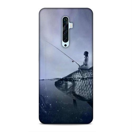 Oppo Reno 2Z Kılıf Balikci Kiz Arka Kapak Silikon Koruma Full Koruyucu