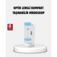 Taşınabilir Eğitim Mikroskobu 80x–200x Led Işıklı Ve Darbeye Dayanıklı