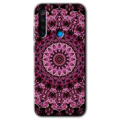 BeRa Aksesuar Xiaomi Redmi Note 8 Kılıf Baskılı Kapak - Mandala Patterns Kaleidoscope +Tam Kaplayan Mat Seramik