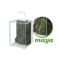 Nubios Nano Akvaryum Maya Dekorlu Beyaz 20x22x29Cm