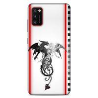 Lopard Samsung Galaxy A41 Uyumlu Kılıf Tattoo's (49) Ultra Silikon Kılıf Dragon Love