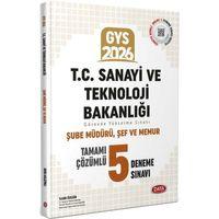 2026 GYS T.C. Sanayi Ve Teknoloji Bakanlığı Şube Müdürü Şef Tamamı Çözümlü 5 Deneme Data Yayınları