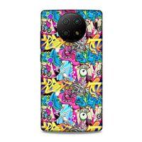 Lopard Xiaomi Redmi Note 9 5g Uyumlu Kılıf Graffitix (7) Telefon Kılıfı