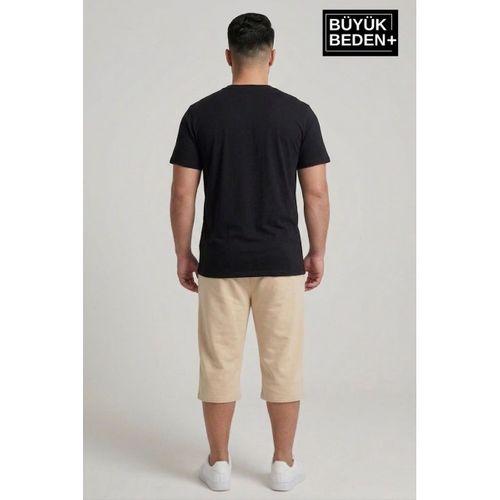 Büyük Beden Erkek Şort New York Baskılı Rahat Kalıp 3XL-6XL SPR26BSR591-05