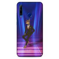Huawei Honor 20 Lite Kılıf FunnyMaX (44) Tough Armor Kılıf Fuşya Doberman