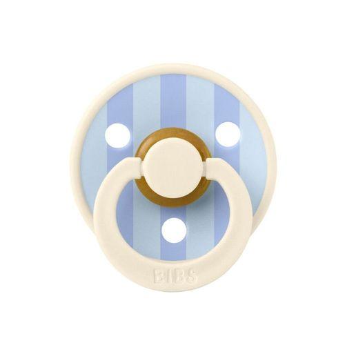 Bibs Studio Colour Block Kauçuk Emzik 0-6 Ay İvory / Dusty Blue