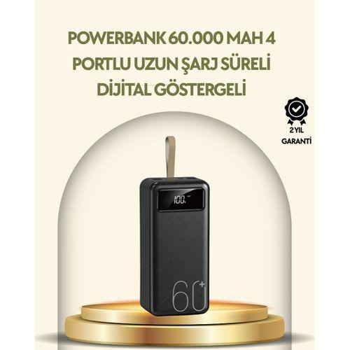 Tüm Cihazlarla Uyumlu Led Fenerli 4 Çıkışlı Powerbank