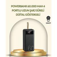 Tüm Cihazlarla Uyumlu Led Fenerli 4 Çıkışlı Powerbank