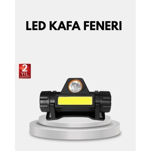 Profesyonel Şarjlı Led Kafa Lambası – Uzun Mesafe + Ortam Aydınlatması