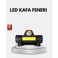 Profesyonel Şarjlı Led Kafa Lambası – Uzun Mesafe + Ortam Aydınlatması