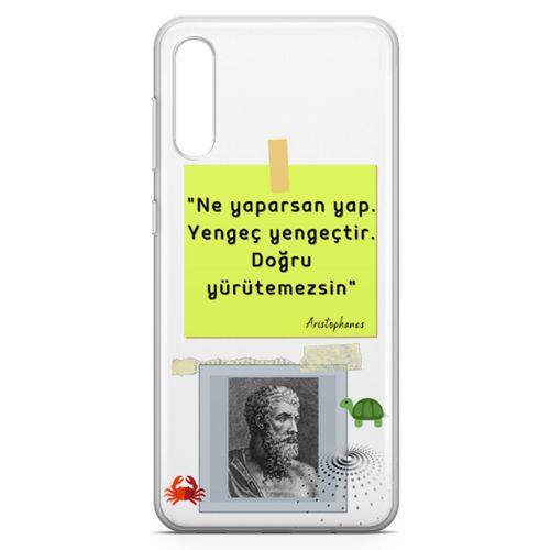 Samsung Galaxy A70 Kılıf Caps Aristophanes Arka Kapak Koruma Desenli Full Koruyucu
