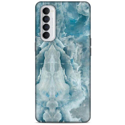Oppo Reno 4 Pro Uyumlu Kılıf Mavi Delisi (8) Baskılı Kılıf Mermer