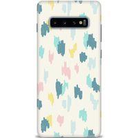 Samsung Galaxy S10 Plus Kılıf HD Baskılı Kılıf - Blue + Tam Ekran Koruyucu