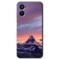 Oppo Reno 3 Kılıf HD Baskılı Desen + Hayalet Cam Yandan Görünmez