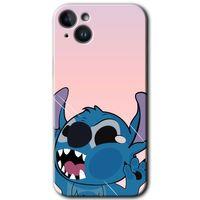 iPhone 14 Plus HD Baskılı Kılıf + 9D Tam Ekran Koruyucu - Stitch