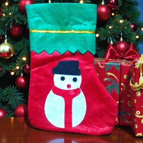 KÜÇÜK BOY 23 CM KARDAN ADAM NOEL ÇORABI KARDAN ADAM FİGÜRLÜ ÇORAP YILBAŞI SÜSLERİ KARDAN ADAM ÇORAP