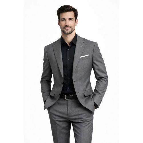 Erkek Silim Fit Yelekli Çift Yırtmaçlı Takım Elbise BGL-ST05328