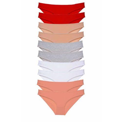 10 adet Süper Eko Set Likralı Kadın Slip Külot 505